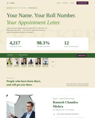Achieve — Tested Banking Exam Preparation Landing Page Template
