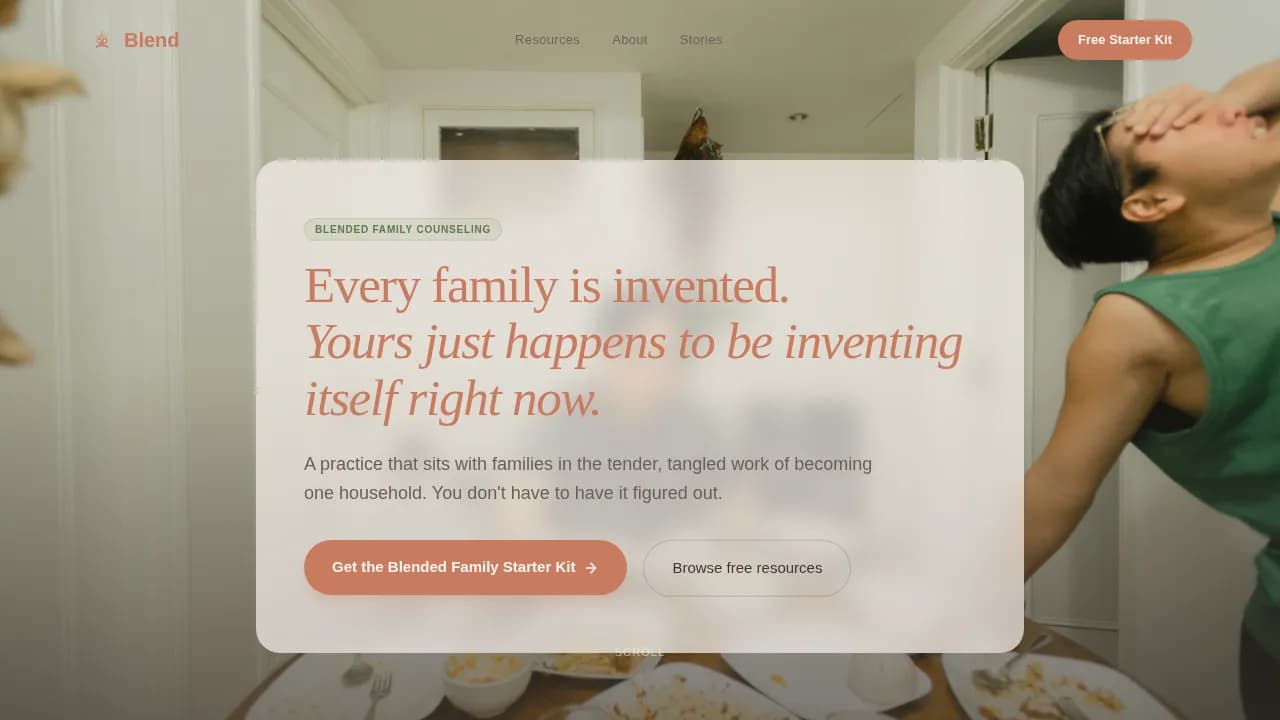 Family Counseling & Support Blog Website Template