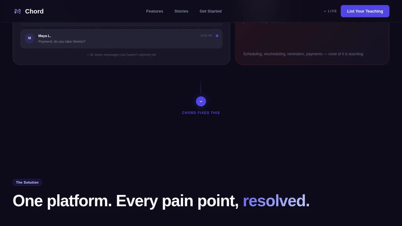 Harmony — Intelligent Music Tuition Landing Page Template