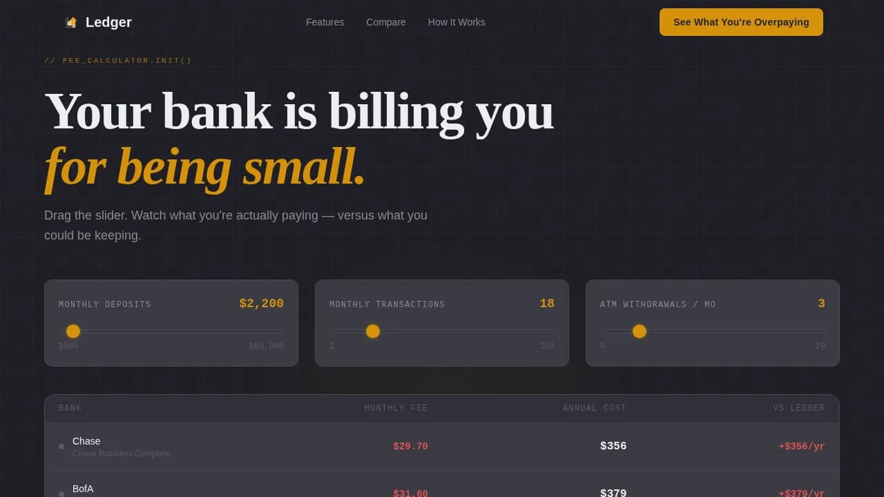 Low Income Finance Pricing Website Template
