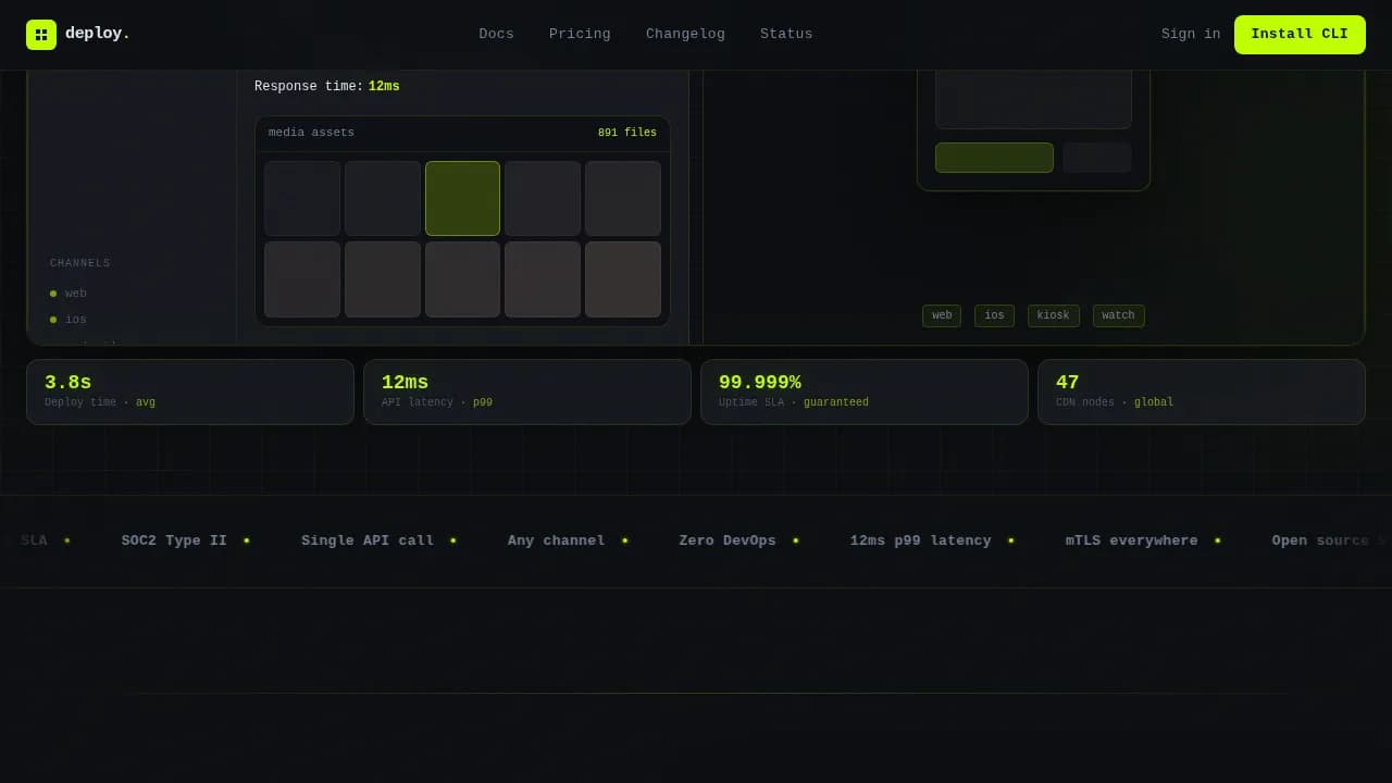 Launch — Ultra-Fast Edge CMS Landing Page Template
