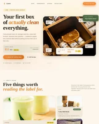 Home & Garden E-Commerce Professional Website Template