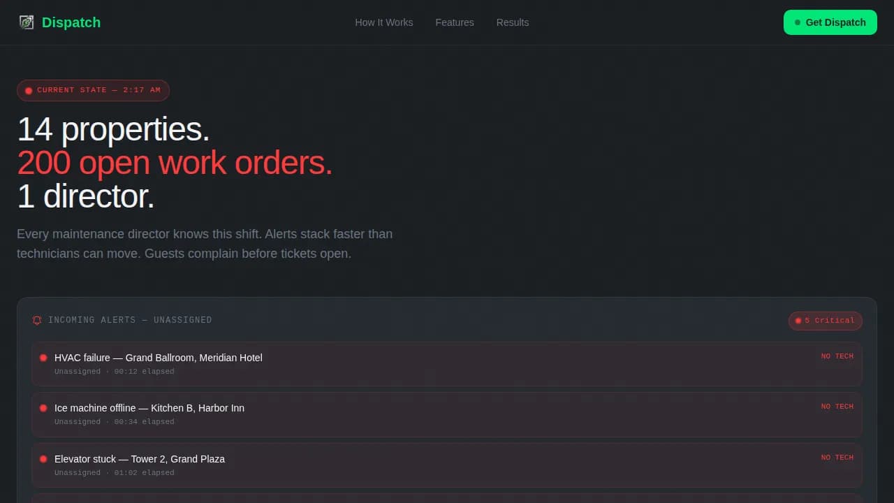 Accelerate — Live Mobile Service Operations Landing Page Template