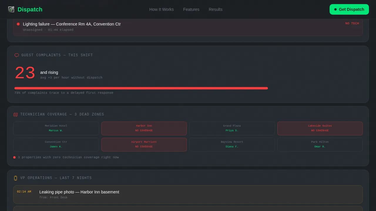Accelerate — Live Mobile Service Operations Landing Page Template
