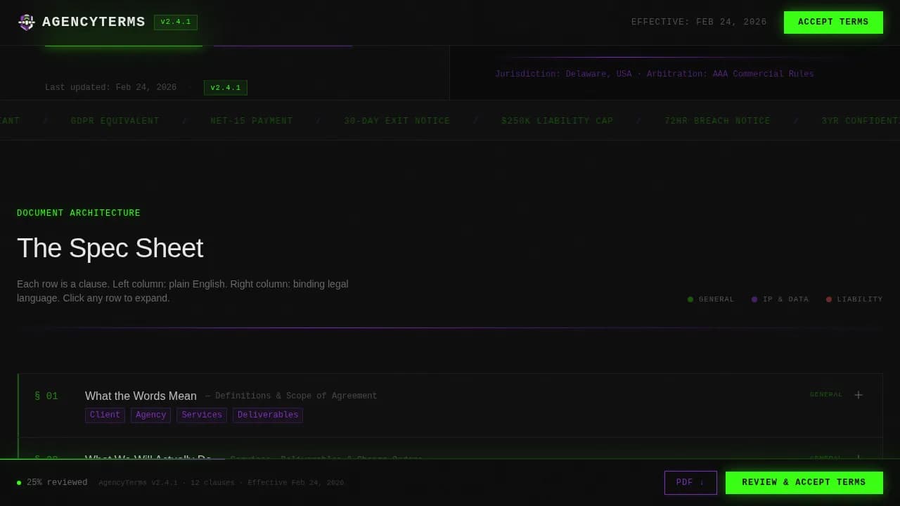 Accord — Premium Legal Documentation Landing Page Template