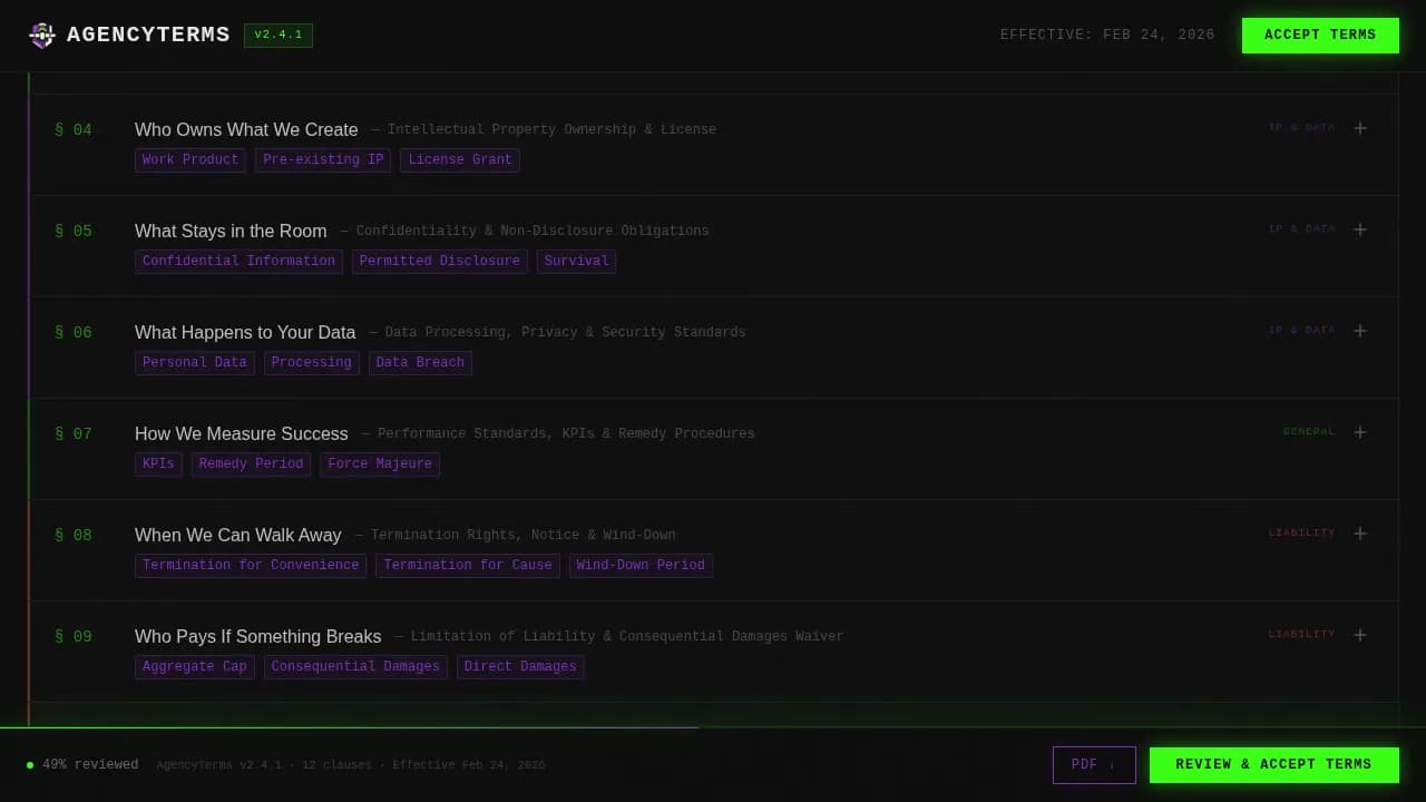 Accord — Premium Legal Documentation Landing Page Template
