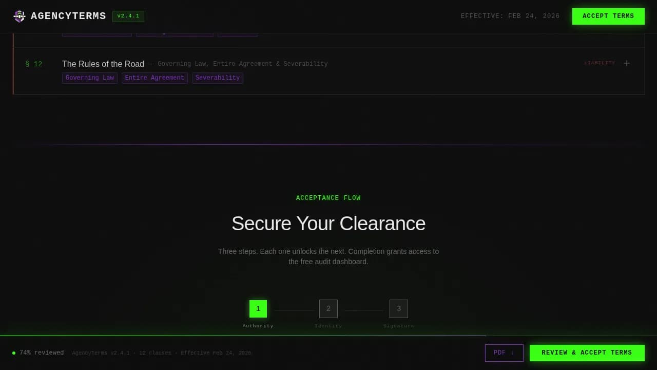 Accord — Premium Legal Documentation Landing Page Template