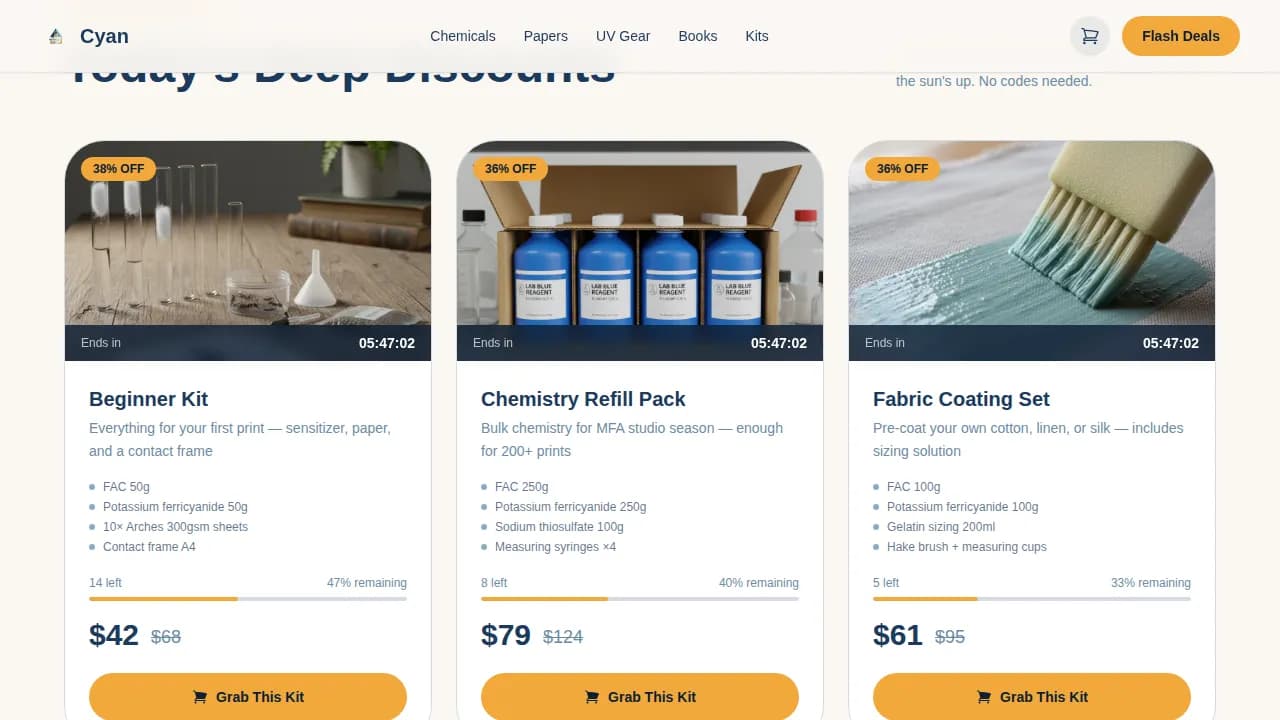 Hobby & Passion Supplies Blog Website Template