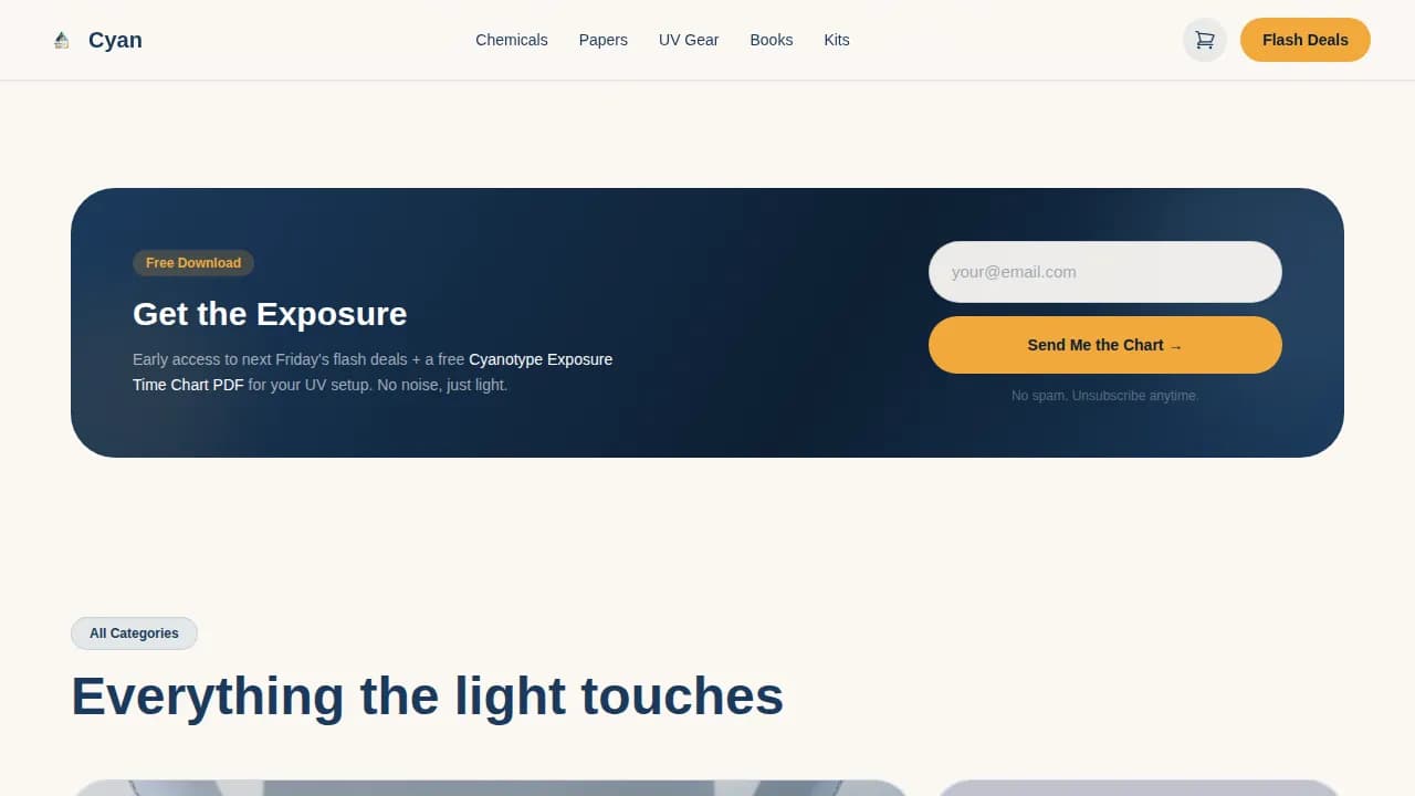 Hobby & Passion Supplies Blog Website Template