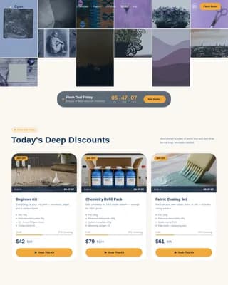 Hobby & Passion Supplies Blog Website Template