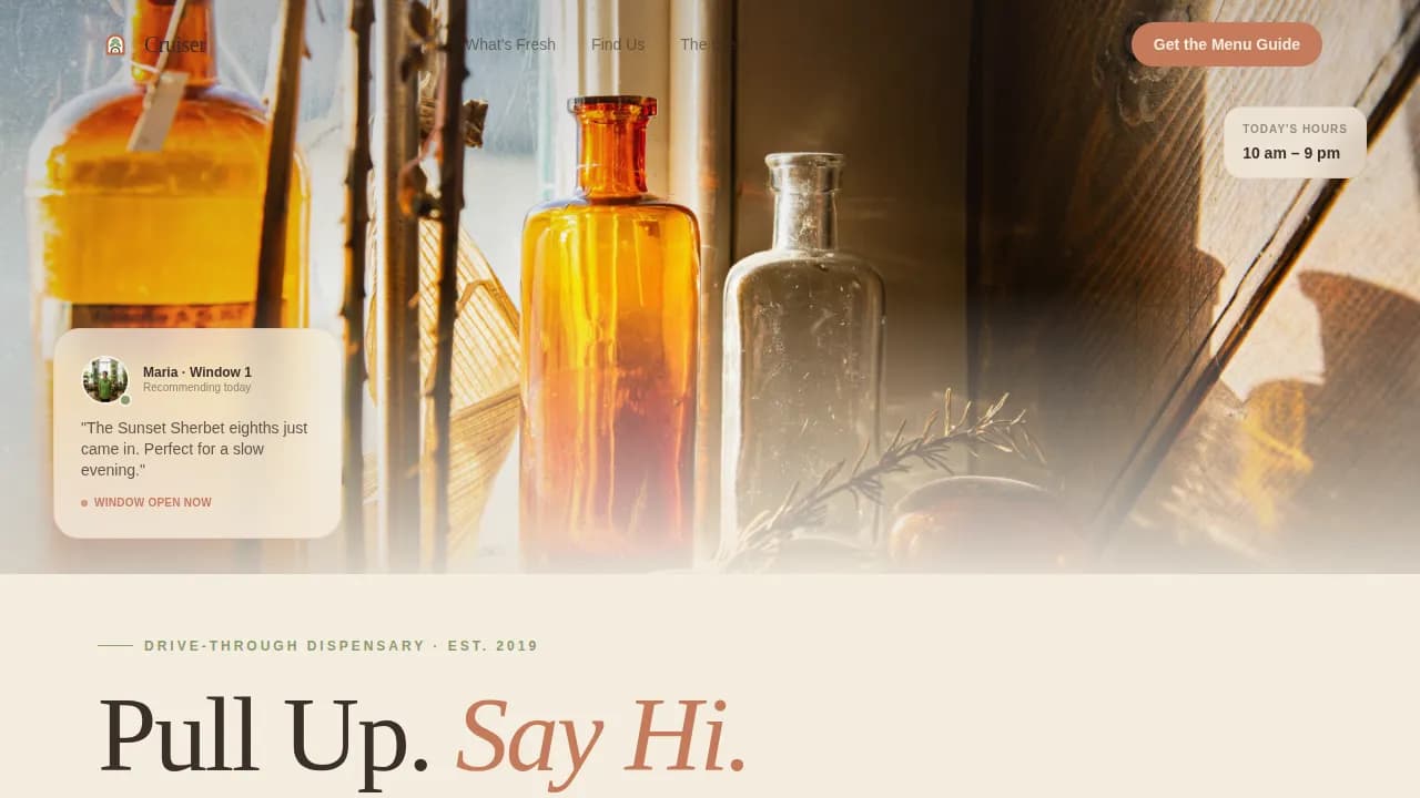 Dispensary & Retail Professional Website Template