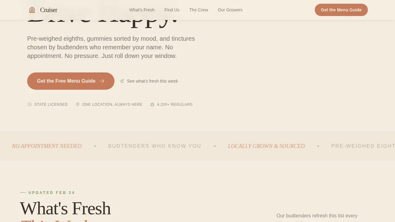 Dispensary & Retail Professional Website Template