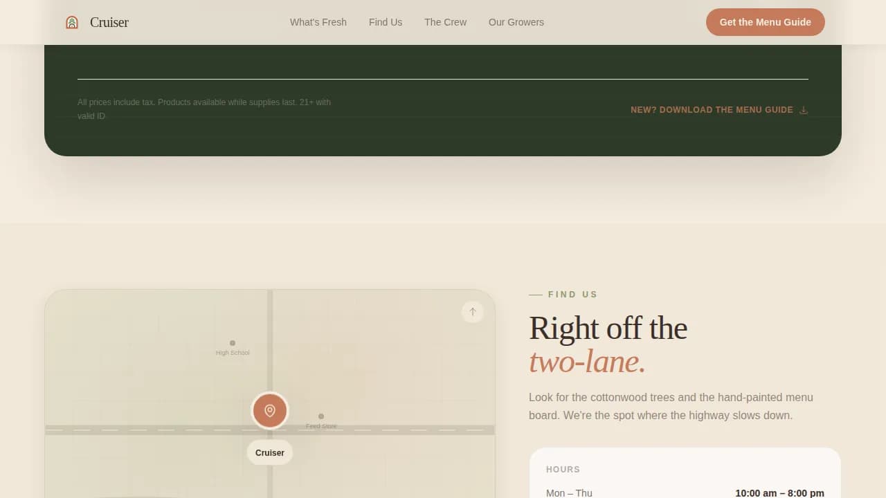 Dispensary & Retail Professional Website Template