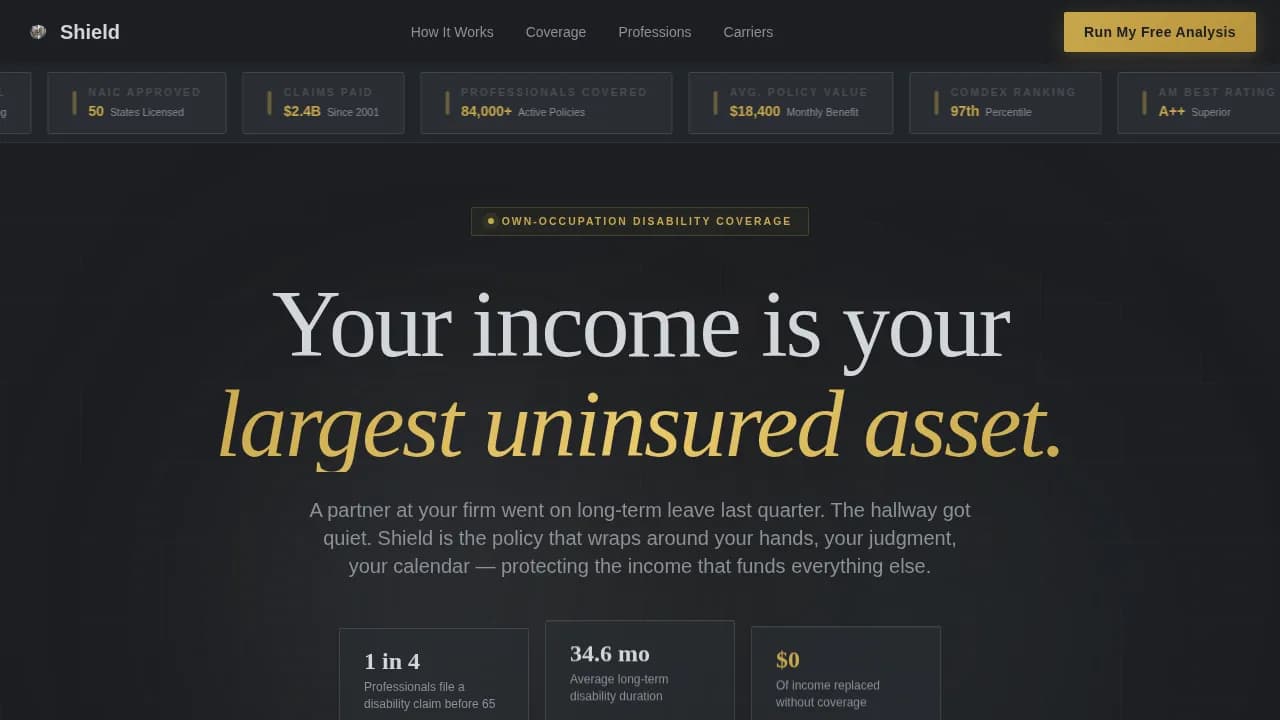Mid-Career Insurance Cost Calculator Website Template