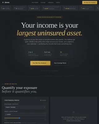 Mid-Career Insurance Cost Calculator Website Template