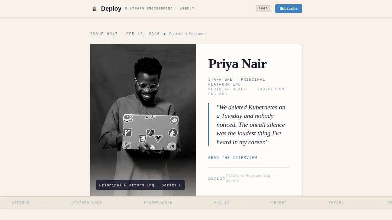 Launch — Editorial Infrastructure Specialist Landing Page Template