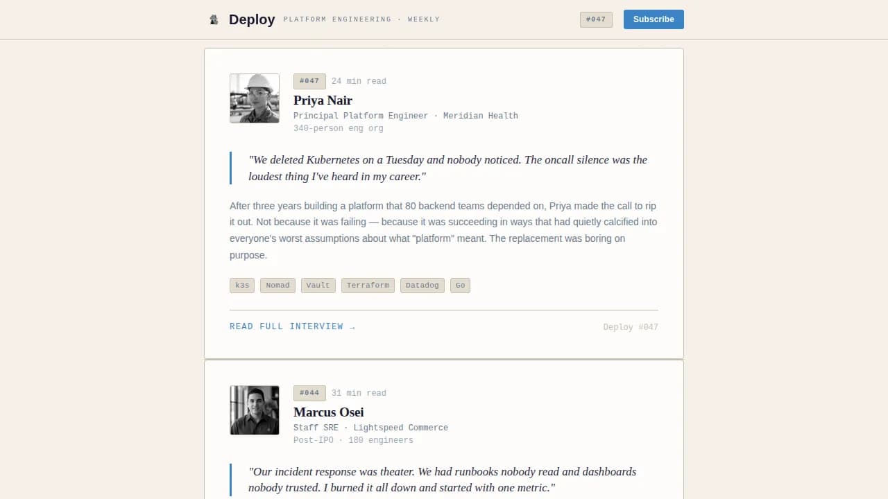 Launch — Editorial Infrastructure Specialist Landing Page Template