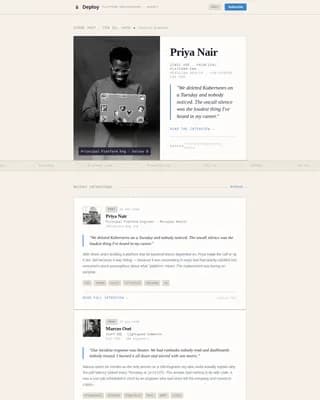 DevOps & Platform Newsletter Blog Website Template