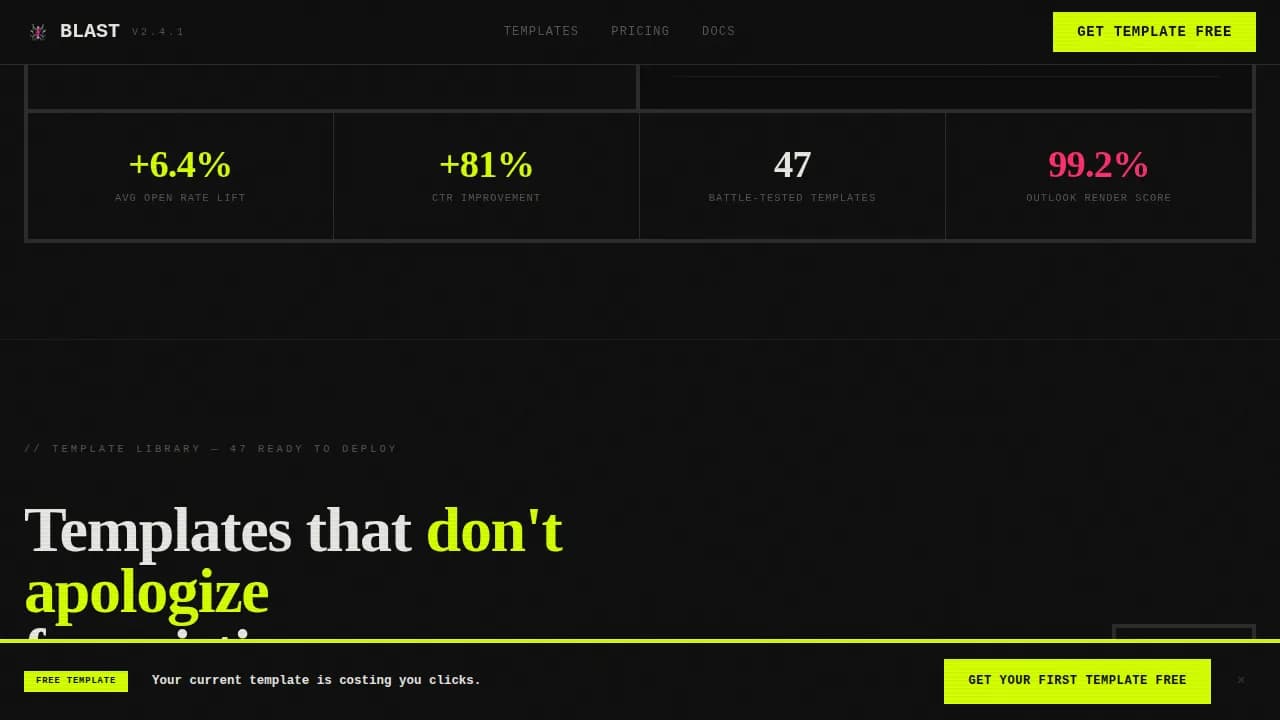 SaaS B2B Digital Presence Cost Calculator Website Template