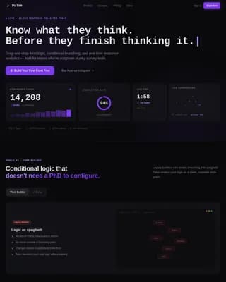Heartbeat — Smart Form Analytics Landing Page Template