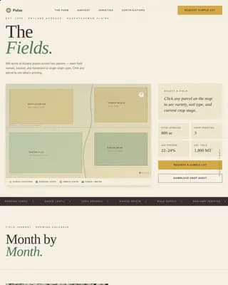 Crop & Grain Farming Professional Website Template