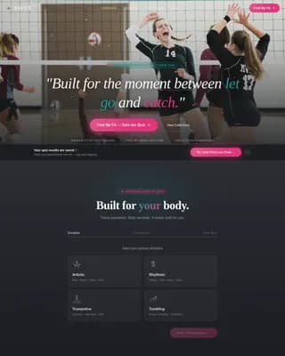 Leap — Premium Gymnastics Apparel Landing Page Template