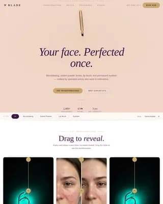Define — Premium Eyebrow Artist Network Landing Page Template