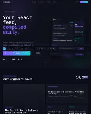Syntax — Intelligent React API Documentation Landing Page Template
