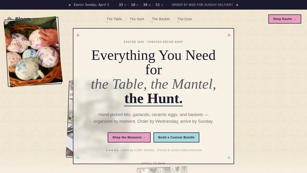 Festive — Vibrant Easter Décor Landing Page Template
