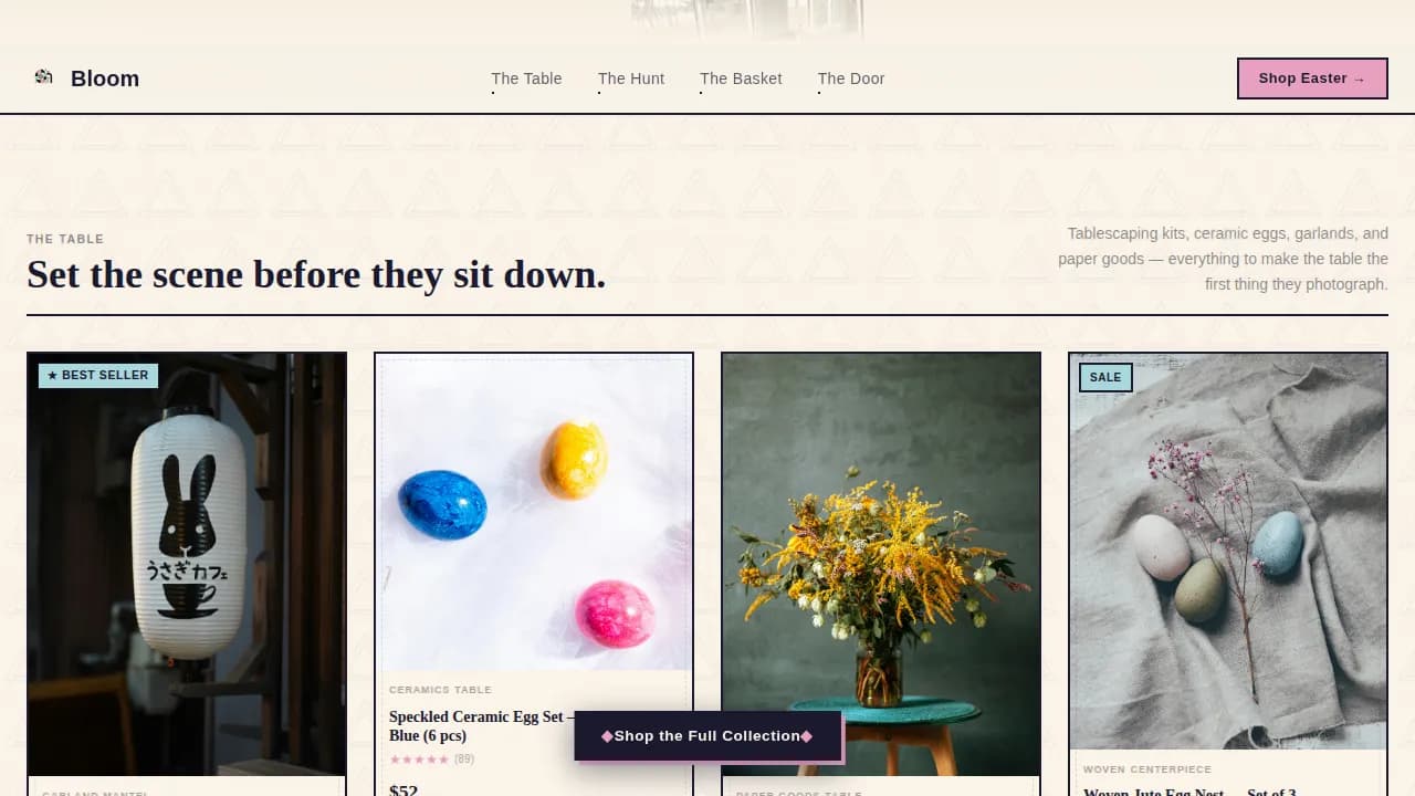 Festive — Vibrant Easter Décor Landing Page Template