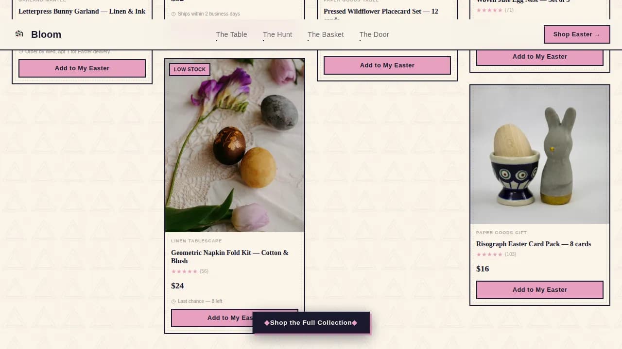 Festive — Vibrant Easter Décor Landing Page Template