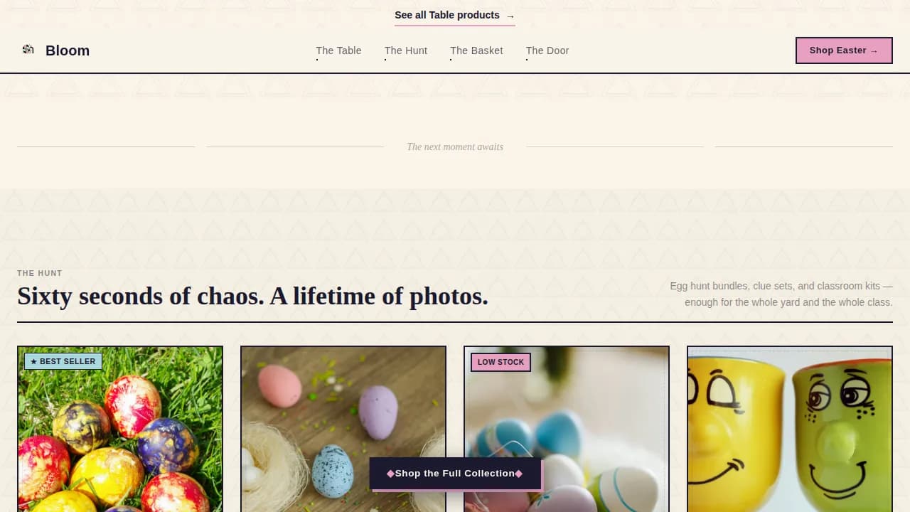 Festive — Vibrant Easter Décor Landing Page Template