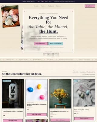 Festive — Vibrant Easter Décor Landing Page Template
