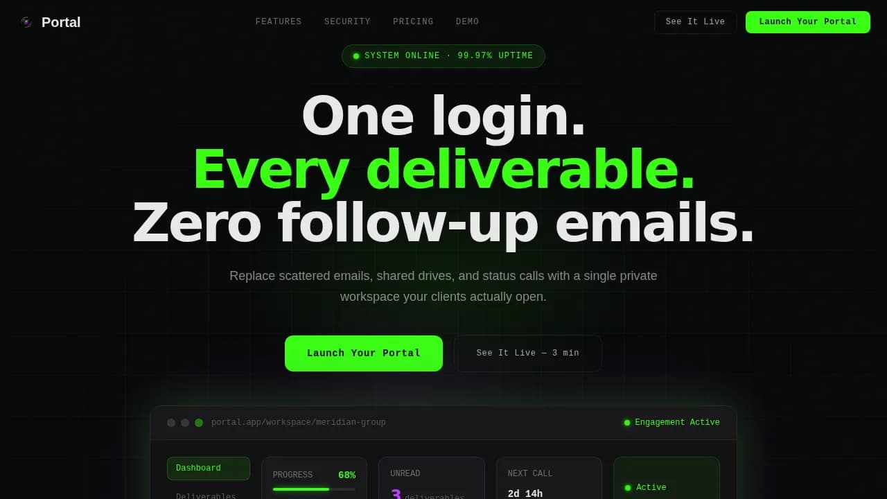 Gateway — Unified Consulting Platform Landing Page Template