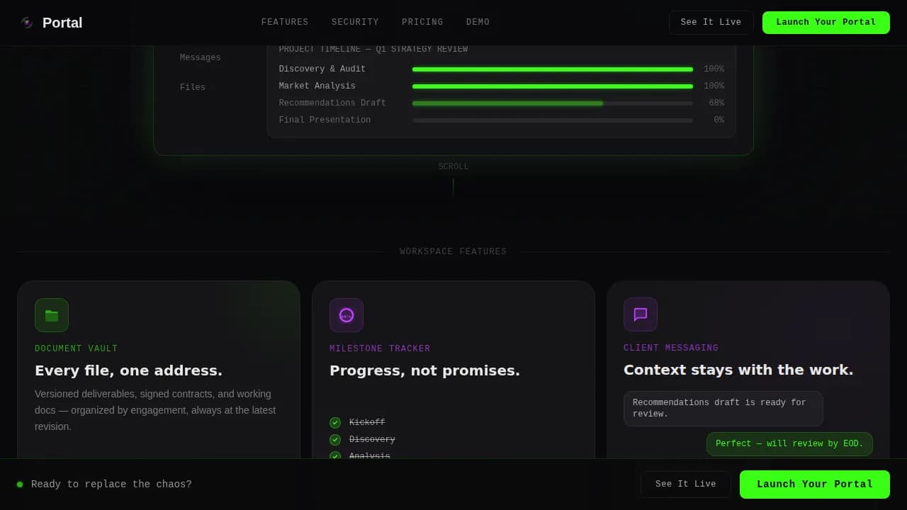 Gateway — Unified Consulting Platform Landing Page Template