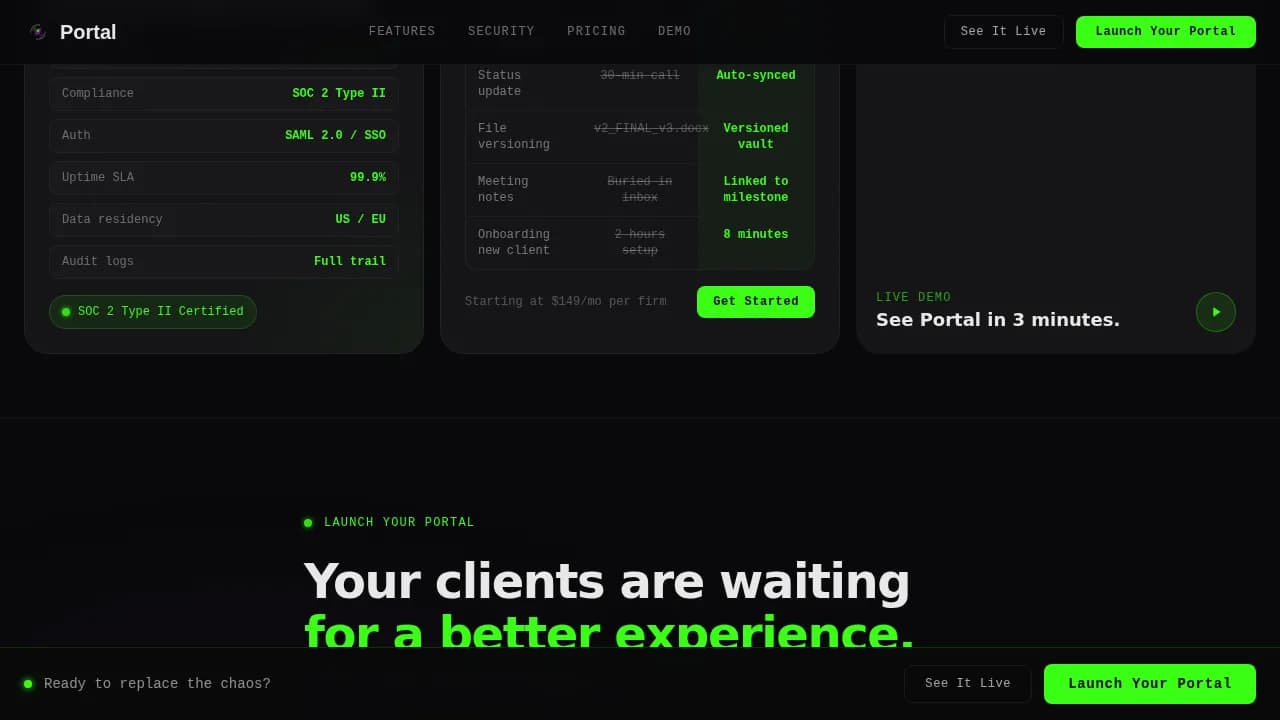 Gateway — Unified Consulting Platform Landing Page Template