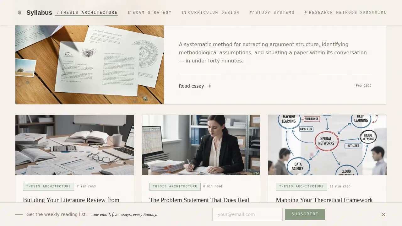 Chapter — Premium Education Insights Landing Page Template