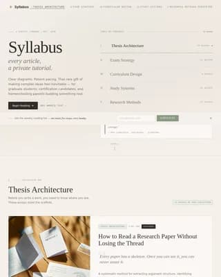 Chapter — Premium Education Insights Landing Page Template
