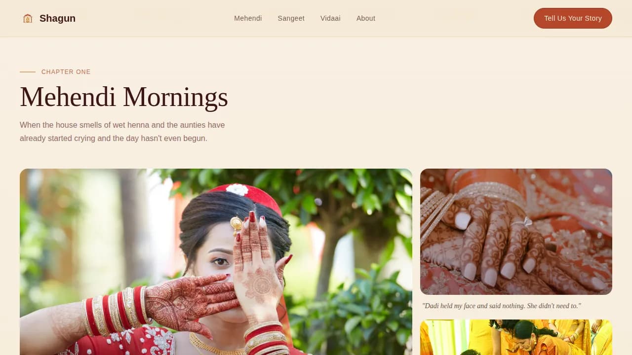 Moments — Timeless Wedding Photography Landing Page Template