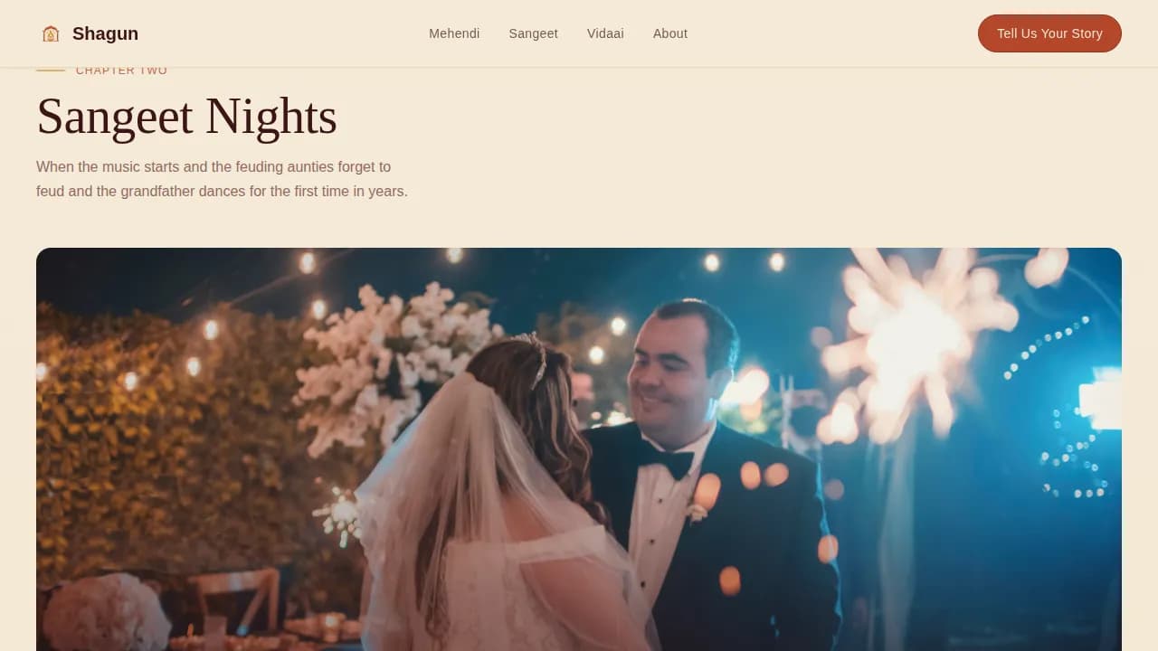Moments — Timeless Wedding Photography Landing Page Template