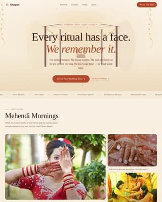 Moments — Timeless Wedding Photography Landing Page Template