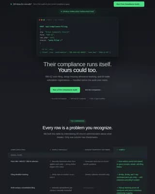 Certify — Streamlined Church Governance Landing Page Template