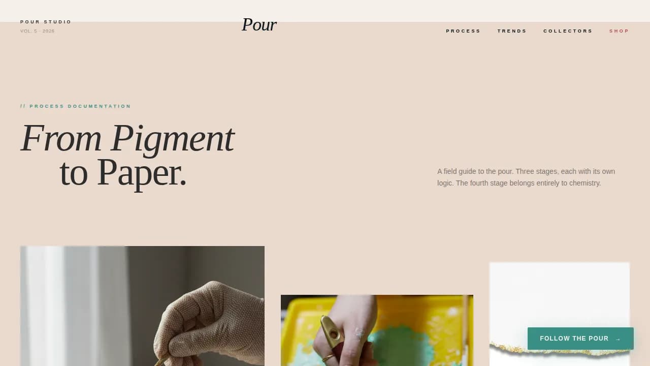 Craft — Vibrant Resin Artisan Landing Page Template