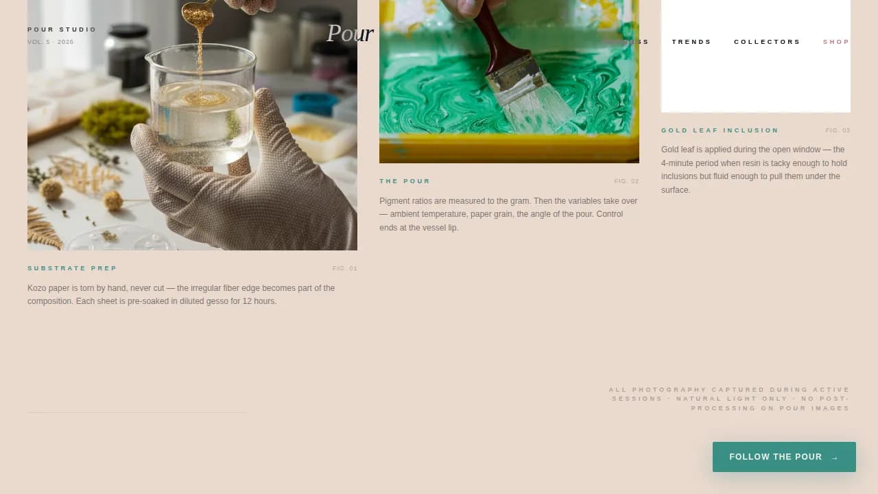 Craft — Vibrant Resin Artisan Landing Page Template
