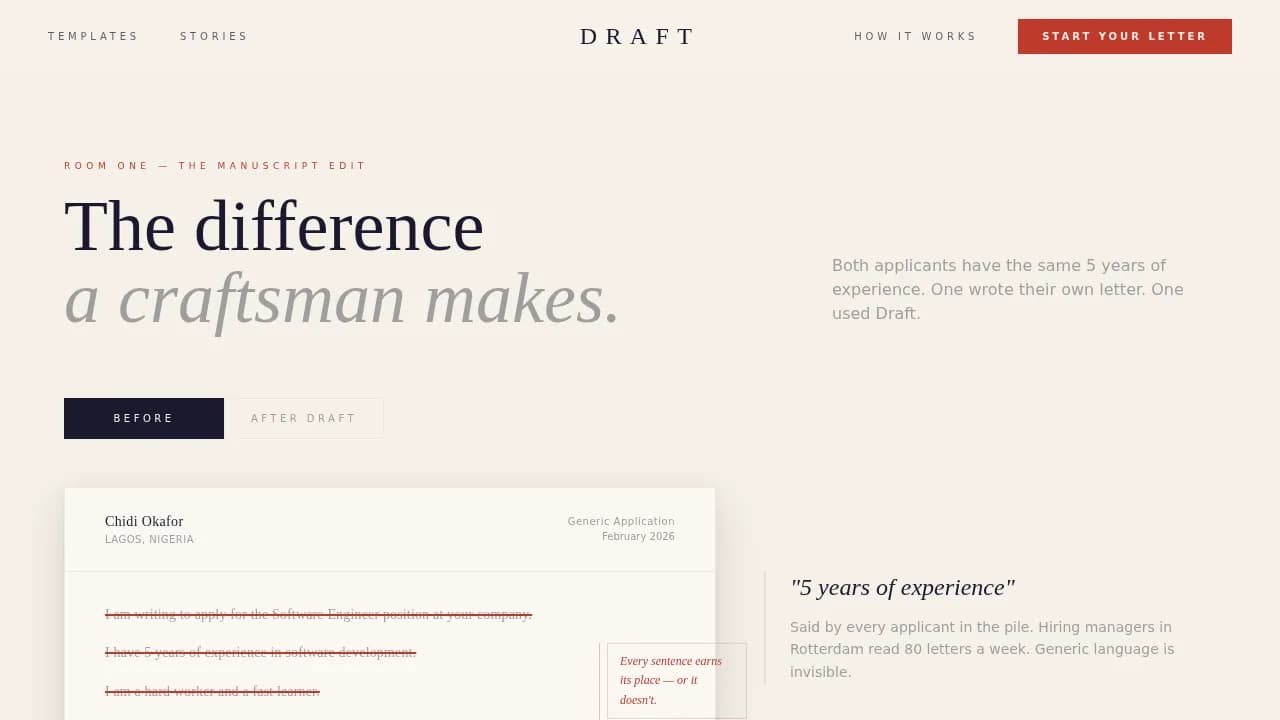 Profile — Elite International Recruitment Landing Page Template