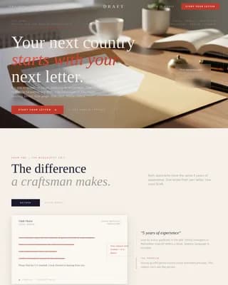 Profile — Elite International Recruitment Landing Page Template