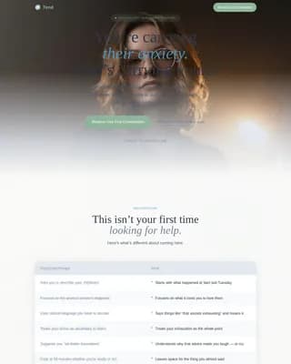 Embrace — Holistic Caregiver Services Landing Page Template