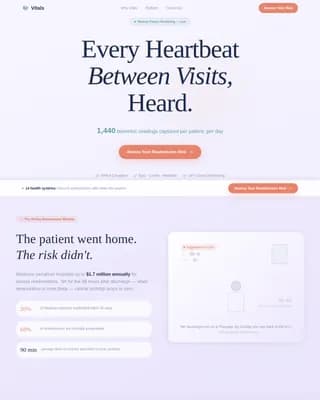 Monitor — Advanced Telehealth Wellness Landing Page Template