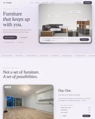 Assemble — Flexible Furniture Customization Landing Page Template