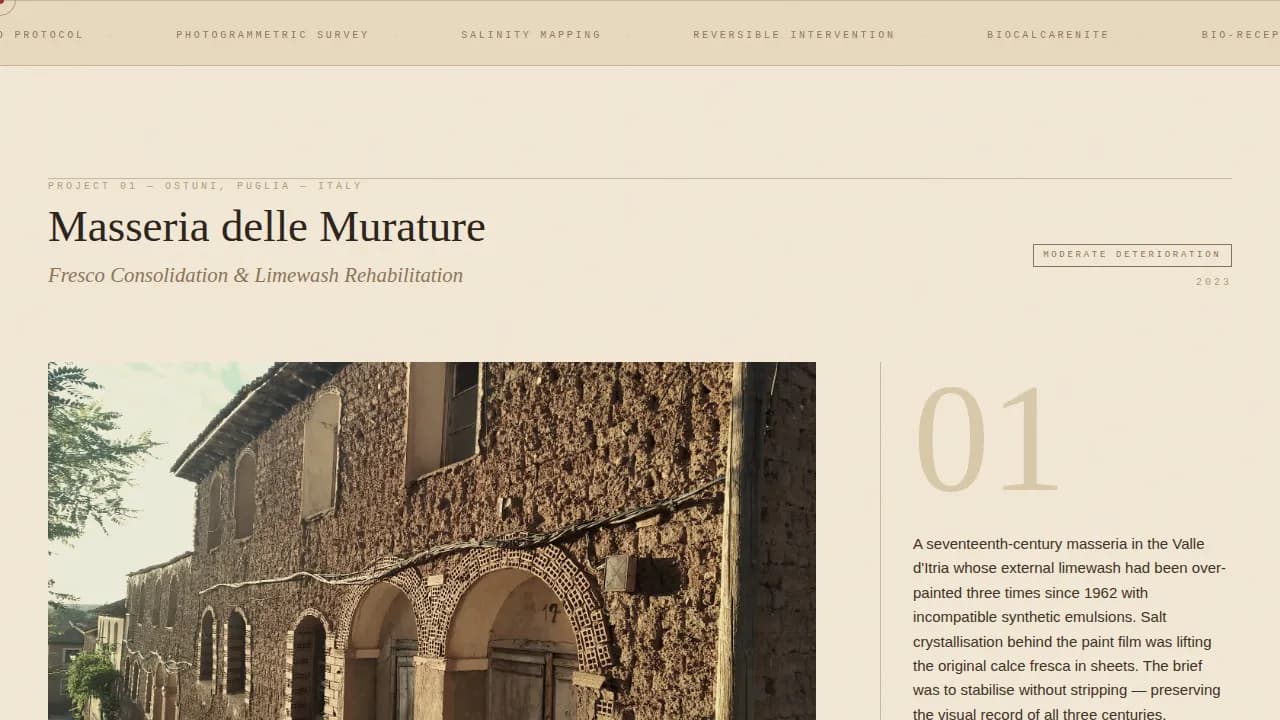 Mediterranean Architecture Professional Website Template
